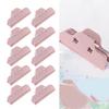 10PCS Food Sealing Clip Tight Damp Proof Multipurpose Easy To Use Snack Bag Sealer Clip for Kitchen Pink