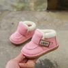 Infant Toddler Boots Winter Baby Girls Boys Snow Boots Warm Plush Soft Bottom Genuine Leather Outdoor Kids Children Shoes
