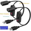 1Pcs Usb Extension Cable With On Off Switch Led Indicator For Raspberry Pi Pc Usb Fan Led Lamp Data Sync Usb 2.0 Extender Cord