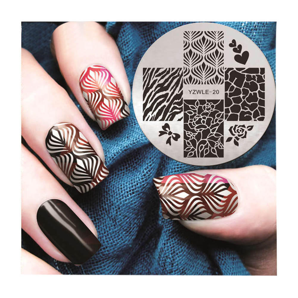 

Печатная пластина, штампованная пластина для маникюра, шаблон, инструмент «сделай сам» One Size