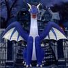 8FT Halloween Inflatable Toys Blue Dragon Decoration Built-in LED Lights Inflatable Model Outdoor Ornament Party Garden Decor