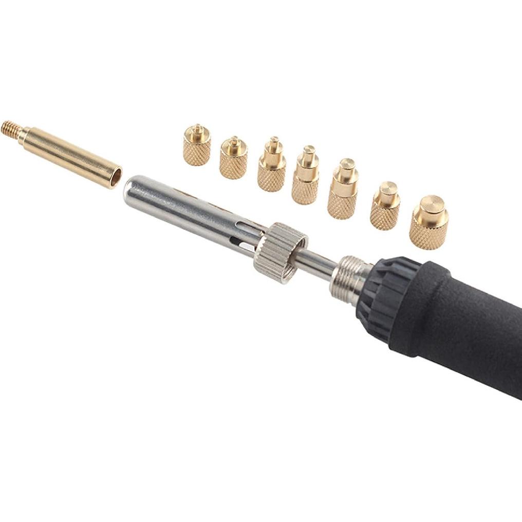 TS100 TS101 Soldering Iron Tips, Brass Material with M2 M2.5 M3 M4 M5 M6 M7 M8 Threads, Excellent Heat Conduction, Embedding, for TS100/101 Soldering