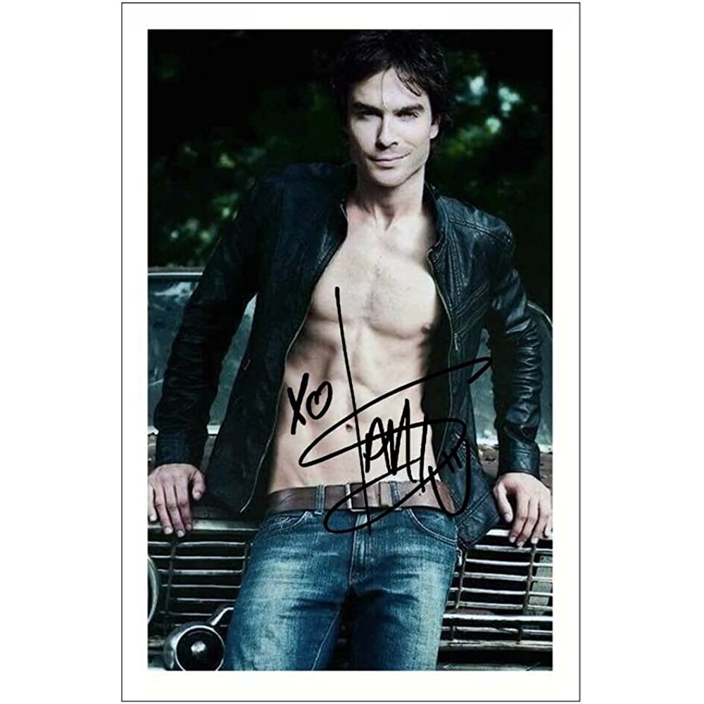 Koupit IAN SOMERHALDER Podepsaný Malování fotoplakátu 6X4 Inch Tisk  Předtištěný Podpis VAMPIRE DIARIES Dárek s podpisem za dobrou cenu —  doprava zdarma, skutečné recenze s fotkami — Joom, image size:1000x1000
