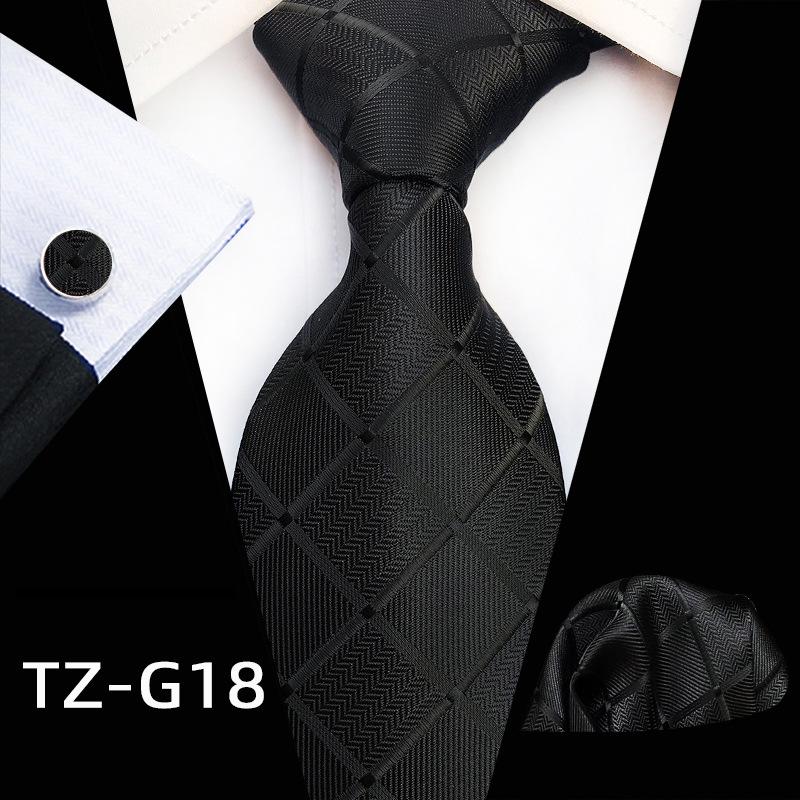 Plaid Men's Tie, Pocket Square & Cufflinks Set (3-Piece) 2025