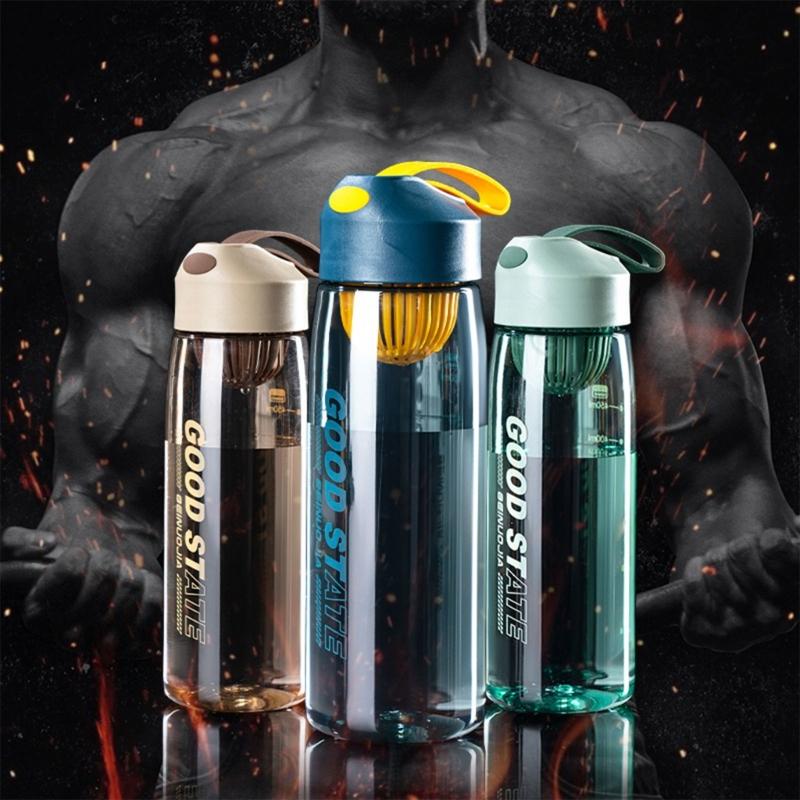 Lightweight Plastic Water Bottles Travel Leakproofs Drinkings Bottles Outdoor Sport Water Bottles With Filter Mugs Drinkware