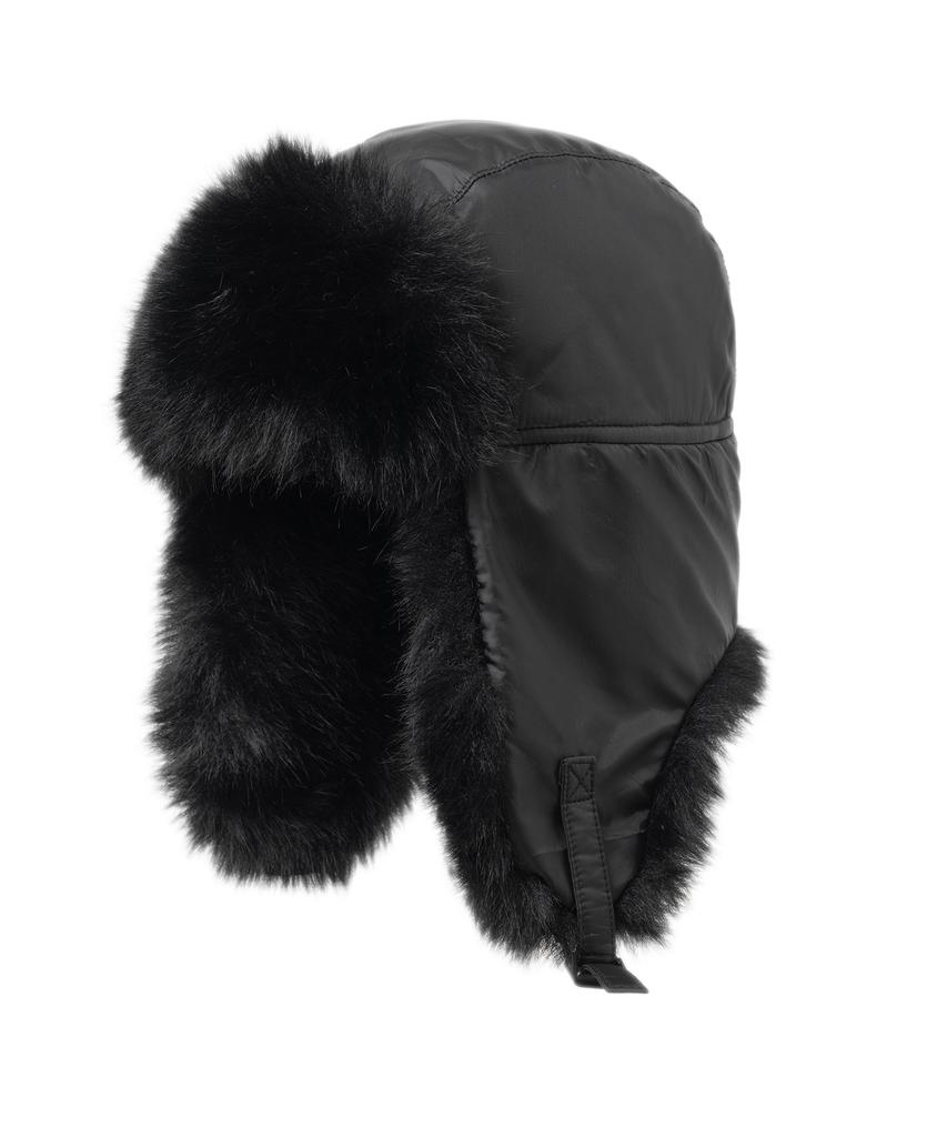 MILLO WOMEN Fur Trooper Hat [Black]