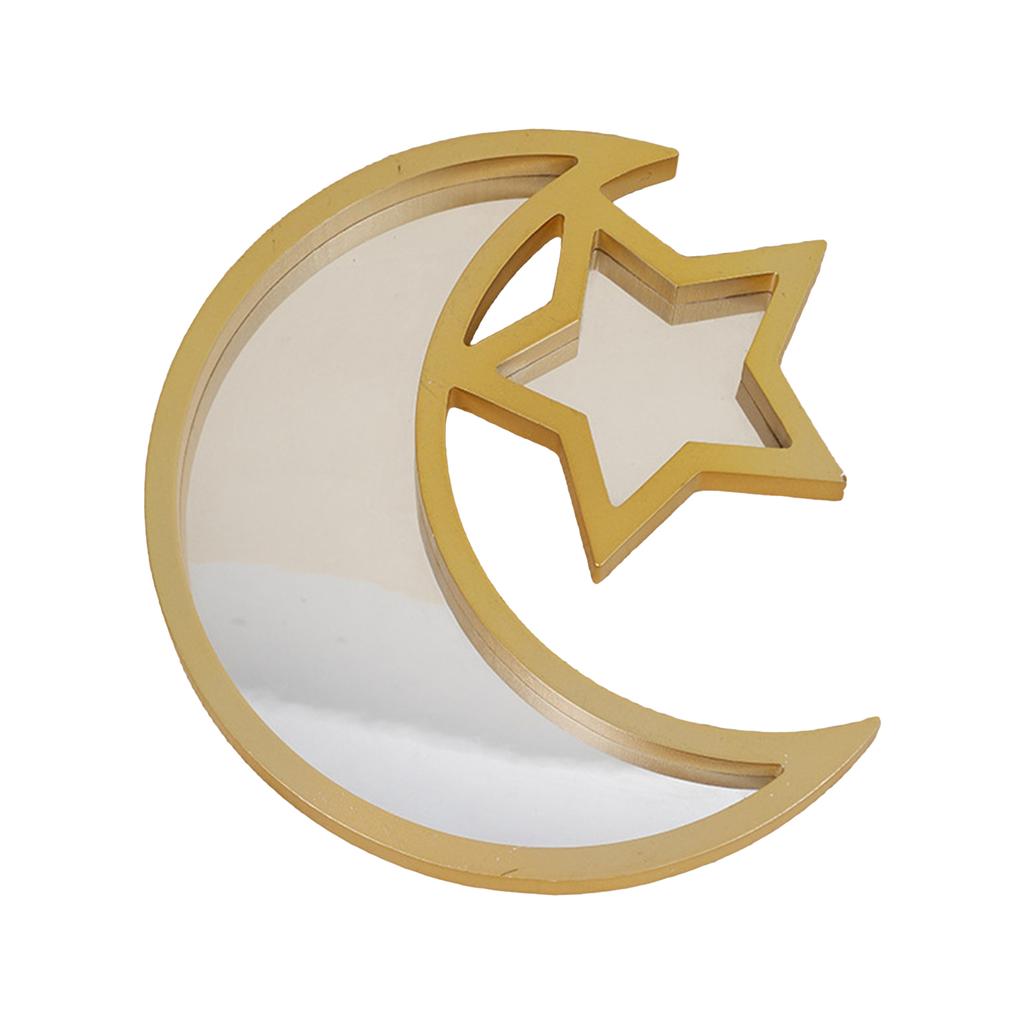 Vassoio decorativo a forma di luna e stella per esporre frutta, dessert e pasticcini, snack per le feste, decorazione per la tavola da pranzo