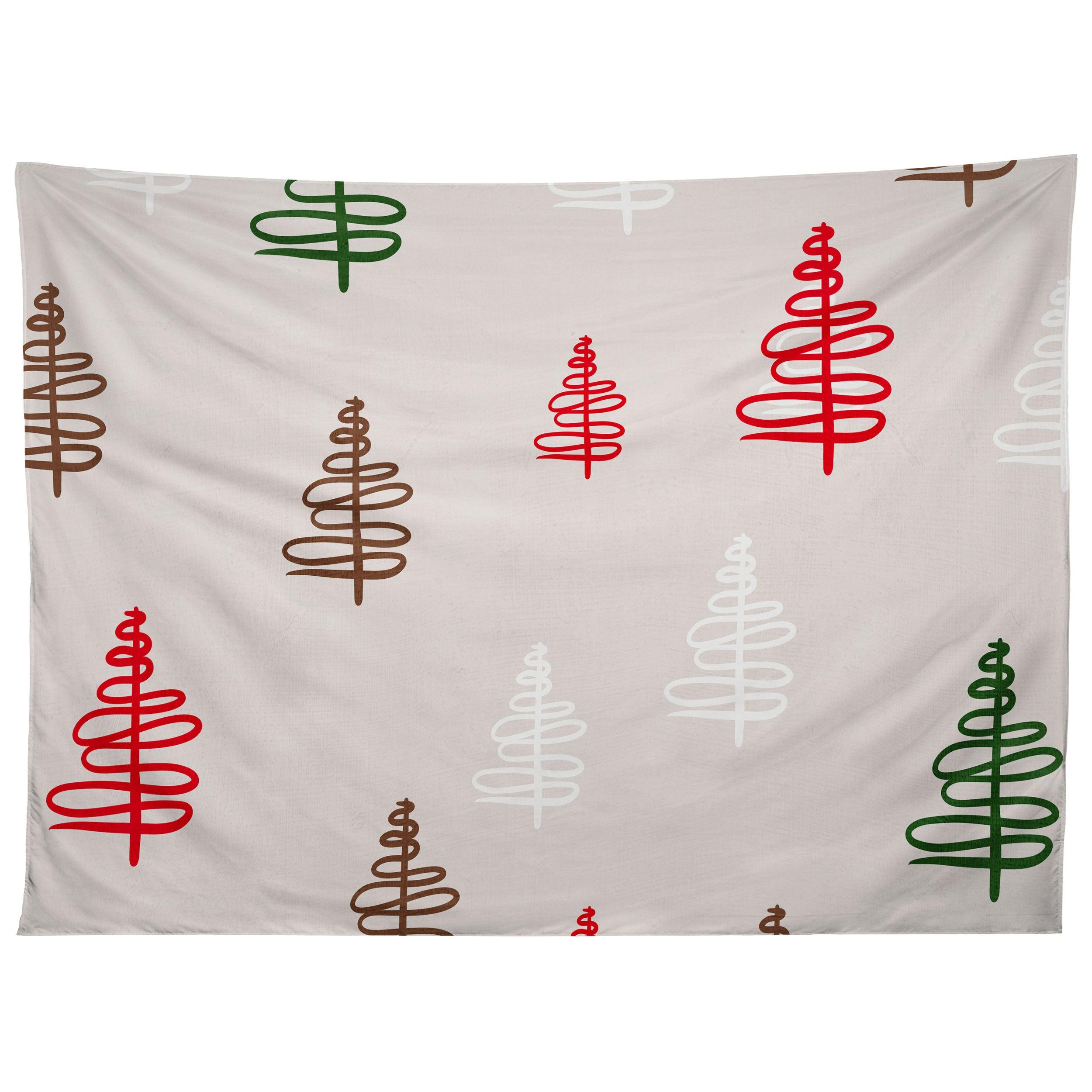 HOLIDAY VIBES TREES 2 tapestry 75x100