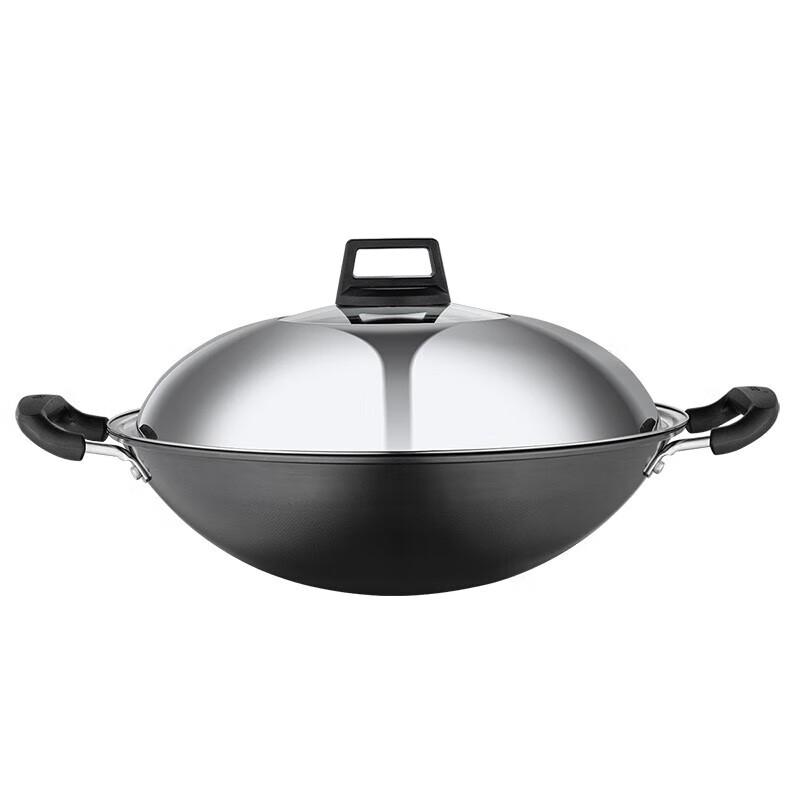 Debo Cast Iron Wok with Double Handles