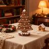 Mini Christmas Tree Resin Gingerbread Party Supplies Gingerbread Tree Christmas Figurines Table Decor For Holiday Indoor Desk