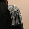 1PC Tassel Chain Shoulder Board Badges Fabrics Fringed Epaulet Decoration  For Jacket/ Coat