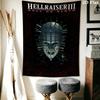 Hellraiser Wall Tapestry Aesthetic Wall Hanging Printed Fabric Blanket Decorative Tapestries for Bedroom Living Room Home Decor