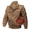 Men's  Winter Military Clothing Zipper Pocket Loose Breathable Coat