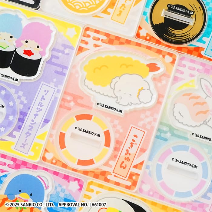 Confect Sanrio Charaktere Sushi Acryl-Ständer Süßigkeit von F-toys Hei-Omachi Spielzeug/Kaugummi (Vollständiger Satz) [Box-Set/Set 20]