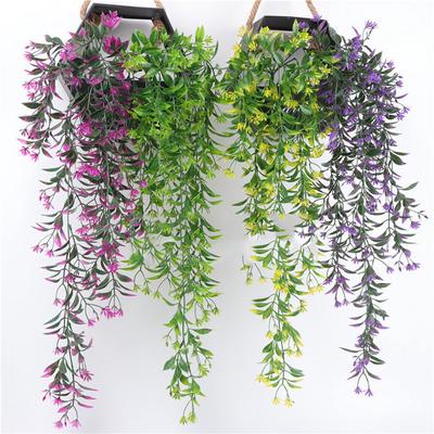 2PCS Artificial Flowers Wall Mounted  Wall Hanging Plant Wicker 78cm  