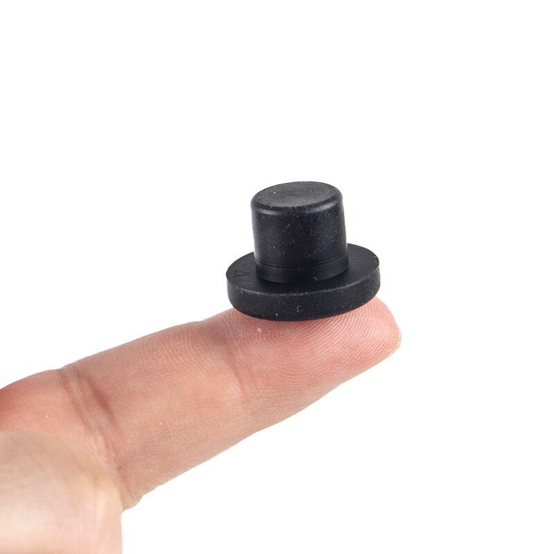 10Pcs Black Silicone Rubber Snap-on Hole Plug  3 3.5 5  8 to 12mm Blanking End Caps Seal Stopper