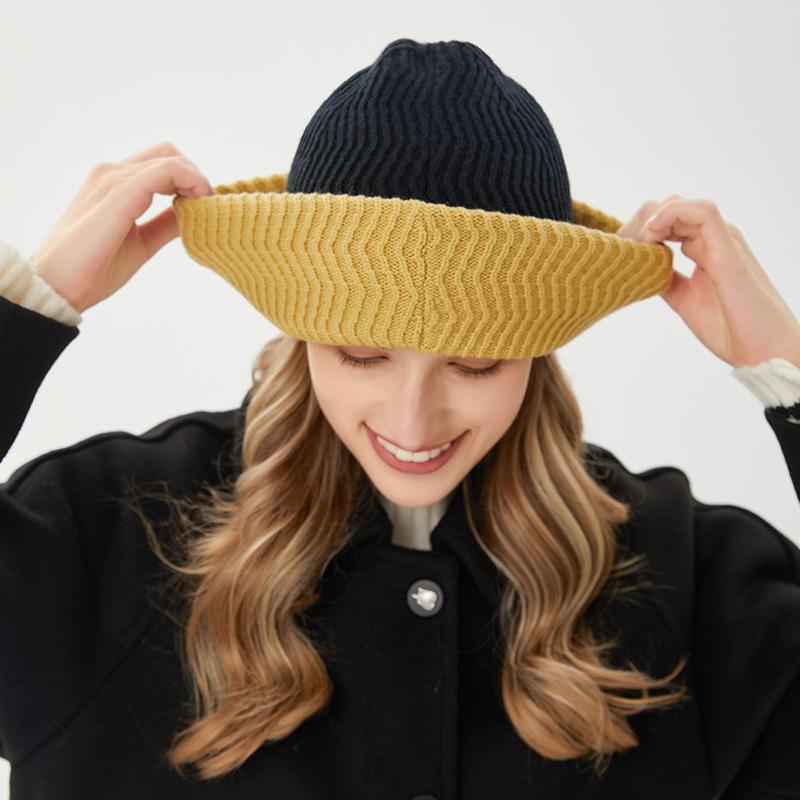 Niche Knitted Hat for Men and Women Trendy Autumn and Winter Warm Neck Protection Hood  Outdoor Cycling Windproof Woolen Hat