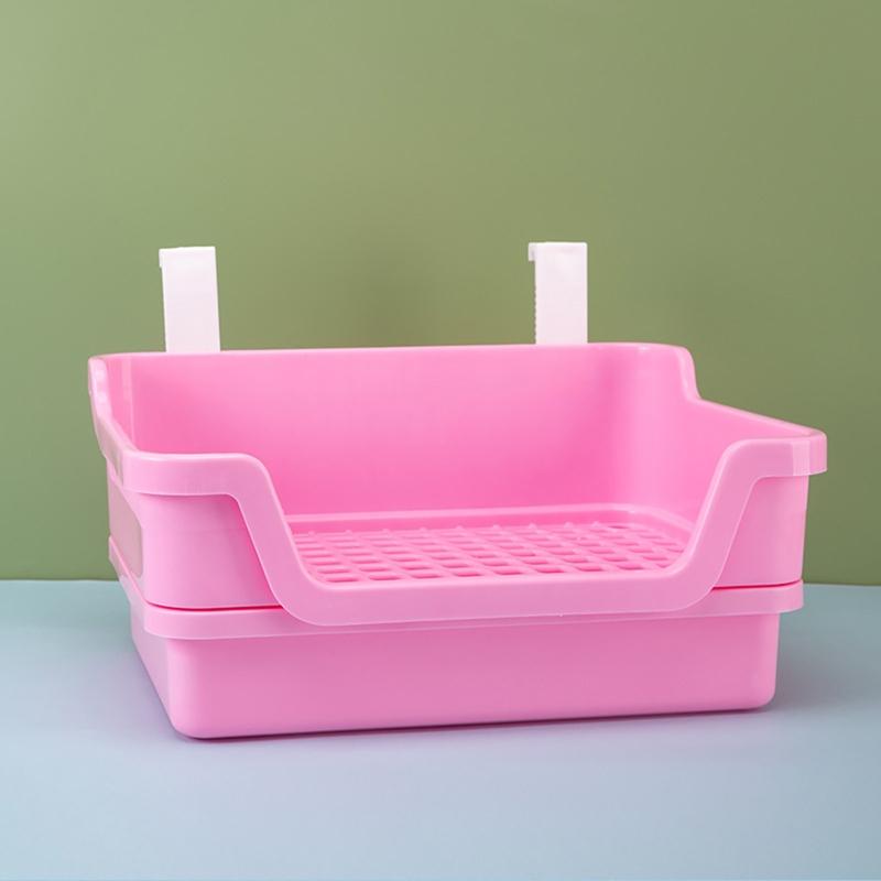 Lettiera per Conigli per Piccoli Animali Criceto Furetto Cincillà Criceto Coniglio Animale Domestico Lettiera Toilette Scatola Sabbietta Addestratore al Vasino