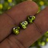 Natural Green Sapphire Loose Gemstone 9 pcs 6×6 mm Lot Heart Cut September Birthday Birthstone