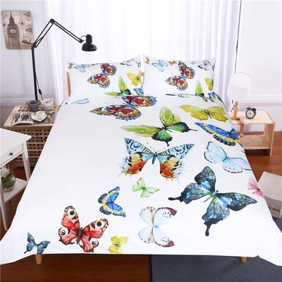 Flying Butterflies Duvet Cover Set Butterfly Collection Bedding Set Queen King Full Size Colorful Soft Polyester Comforter Cover