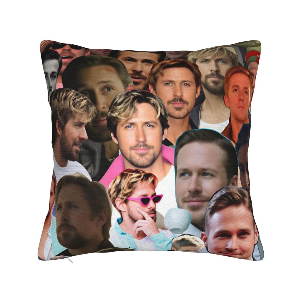 Ryan Gosling Collage Pillowcases Cute Funny Pillow Case For Office Car Home Decor Soft Pillow Cover