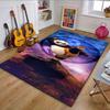 Kung Fu Panda High Kick Pose Design Patterned Carpet, Non Slip Mat Suitable for Living Room and Bedroom Sofas