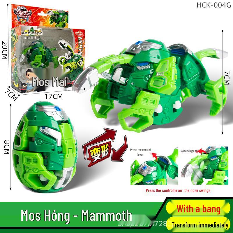Authentic Korean Kabao Transforming Dinosaur Egg Baki Bom Boy Kids' Gift Toy