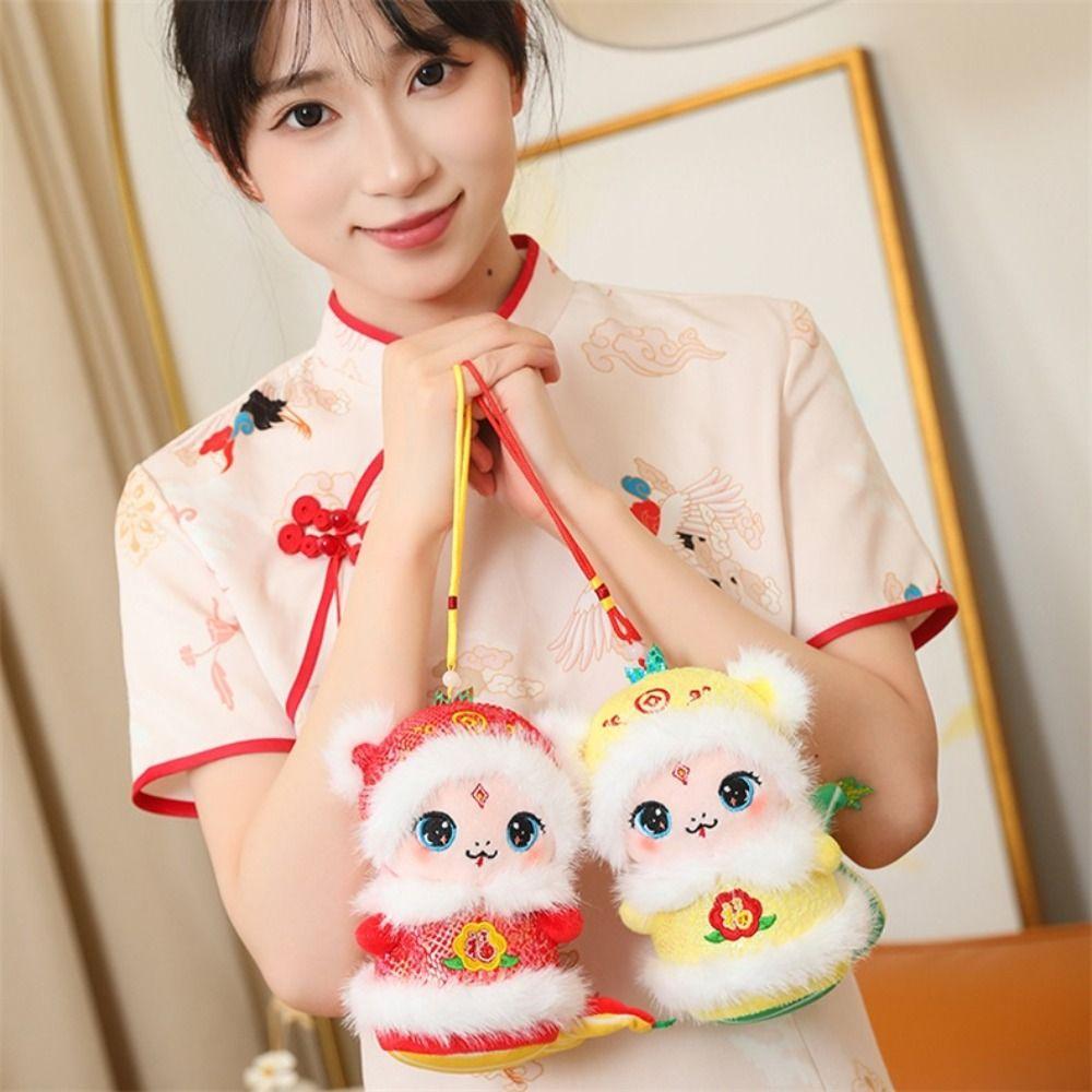 Chinese Style Snake Year Plush Toys Creative Cartoon Animal Pendant New Year Snake Doll Gifts