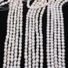 1String, Handmade Rice Beads, 4-5mm White Natural Shell Mother of Pearl Beads for Jewelry Making DIY Supplies, Wedding Birthday Gift Crafts 36cm