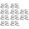 10 Pairs Forging Q235 Steel Horseshoe Kit Training Horse Racing Riding Accessory
