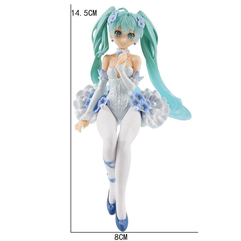Anime Hatsune Miku Figure Wedding Dress Action Figures Kawaii Swimsuit Vocaloid PVC Collectible Model Toys Girl Gift