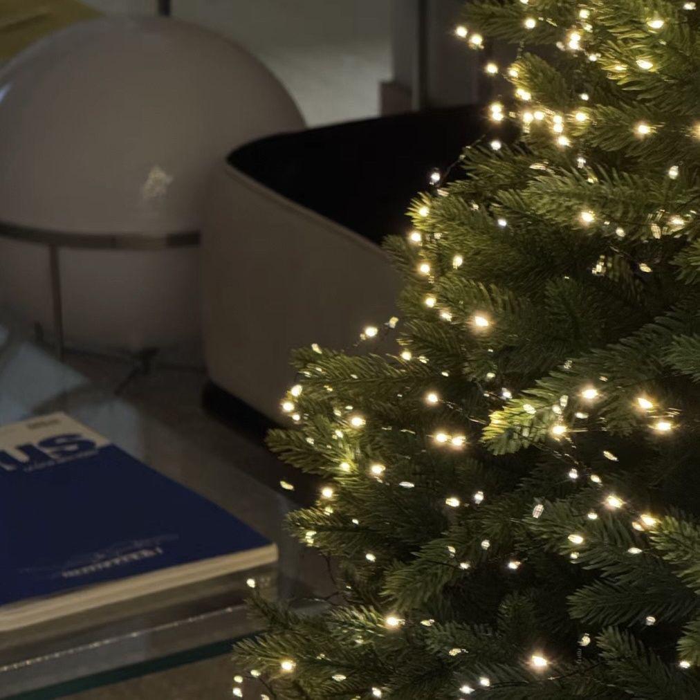 Cross-border LED Firecracker Copper String Lights, Green Wire, Indoor/Outdoor Holiday Decorative Christmas Fairy Lights.