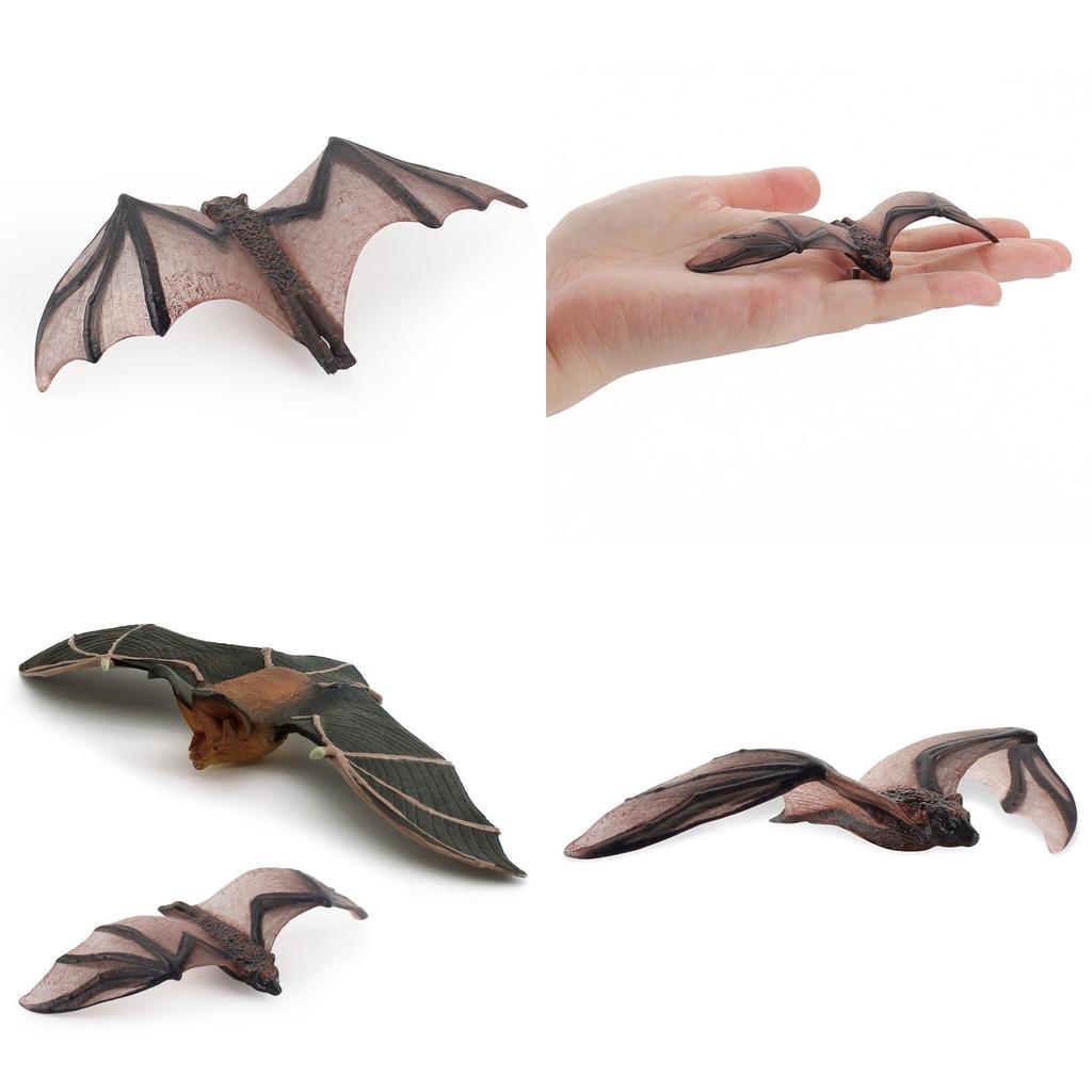 Halloween Bat Figure Pvc Plastic Static Model For Festive Scene Setting