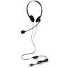 Elecom Overhead Headset with Microphone USB Mute Function Volume Control Flexible Arm Lightweight Compact Dual Ears 1.8m Black HS-HP01SUBK
