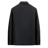 Winter new velvet thickened lapel middle and old executive jacket jacket dad loose warm men's top