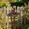 DYS Metal Horseshoe Heart Wall Cross Decor, Hanging Art, Decorative Cross, Rustic Spiritual Art Sculpture for Farmhouse Garden Yard Patio Fence