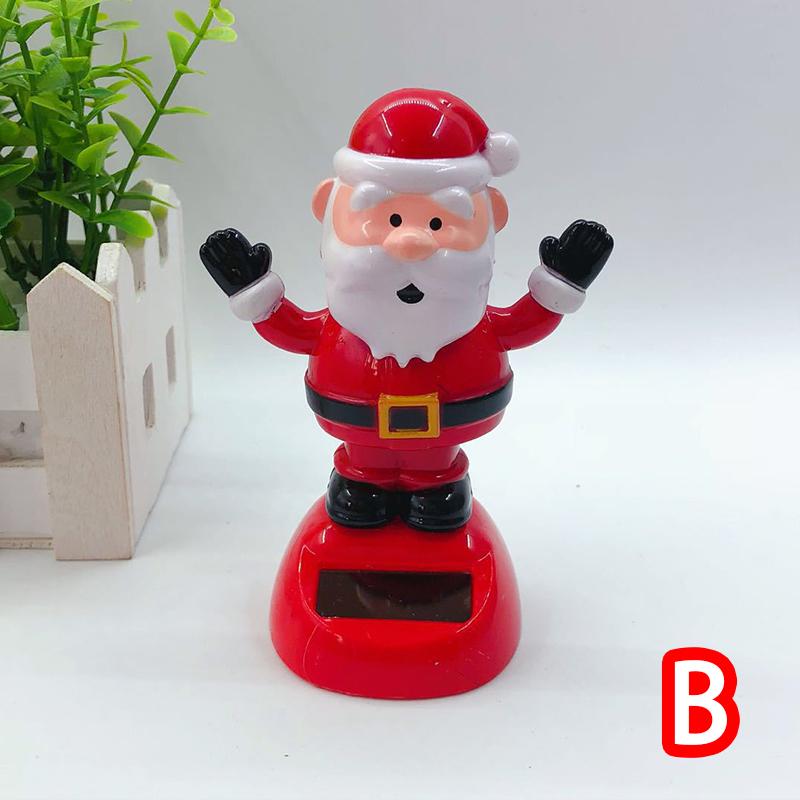 Nieuwe Aankomst Kerst Auto Ornament Zonne-Ornament Bobblehead Pop Kerst Decoratie Ornament Cadeau Creatief Interieur Auto Accessoire