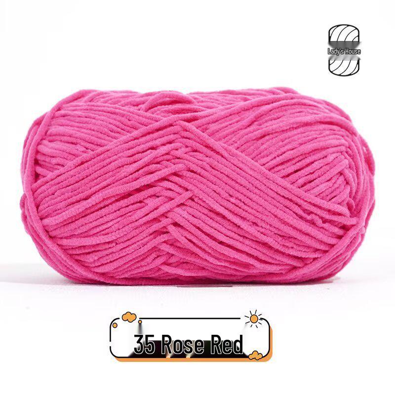 Meng Xiao Ya Matte Chenille Golden Velvet DIY Crochet Doll Bag Kit