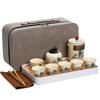 Ru Kiln Outdoor Travel Kung Fu Tea Set Gift Box Set High-end Guochao Merchandise Teacup Business Gift