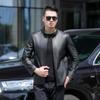 Autumn Genuine Leather Jacket Men's First Layer Cowhide Jacket Stand Collar Jacket Business Casual Men's Motorcycle Jacket