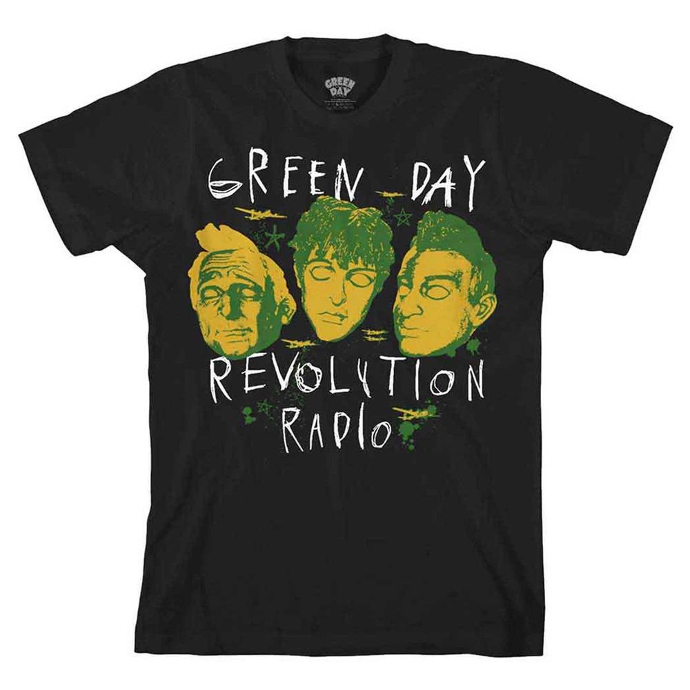 Green Day Scribble Mask T Shirt XL