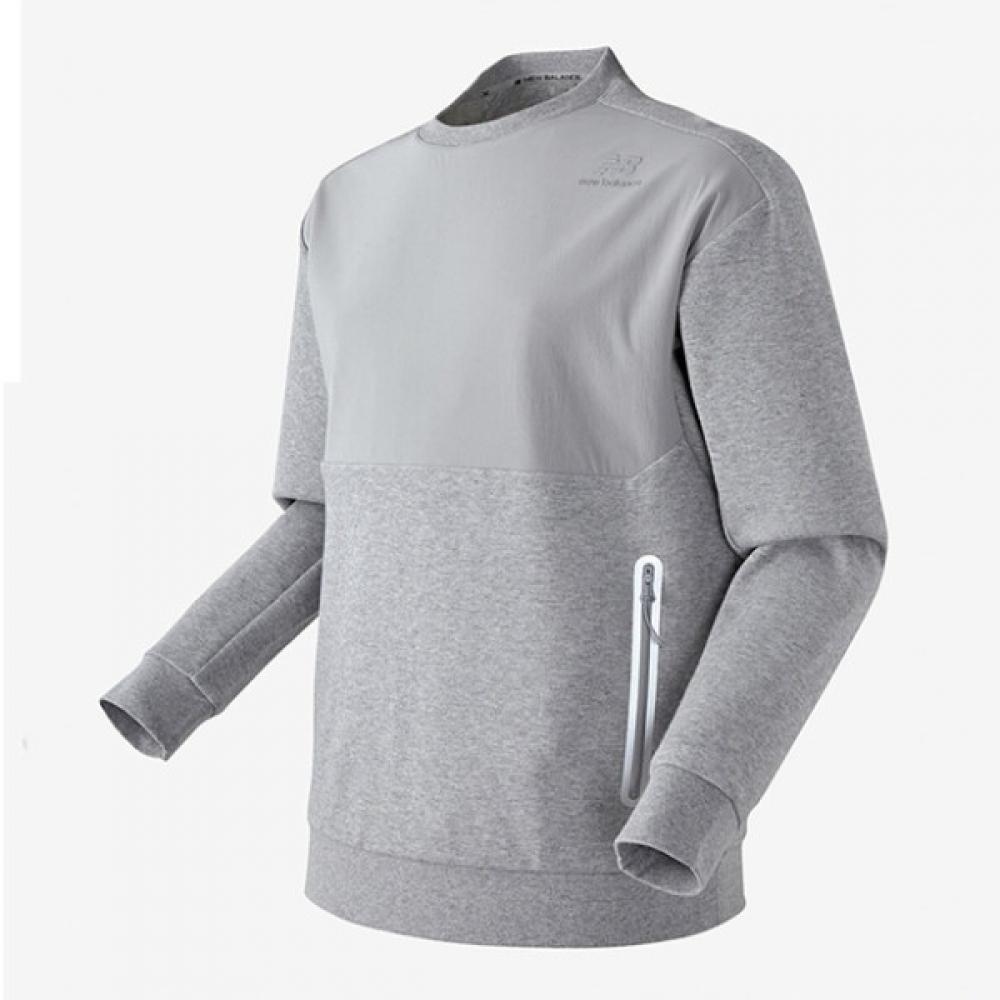 

New Balance Футболка с длинным рукавом, Подушечная ткань, Тканый карман, Толстовка Nbncc41311 Ac 105