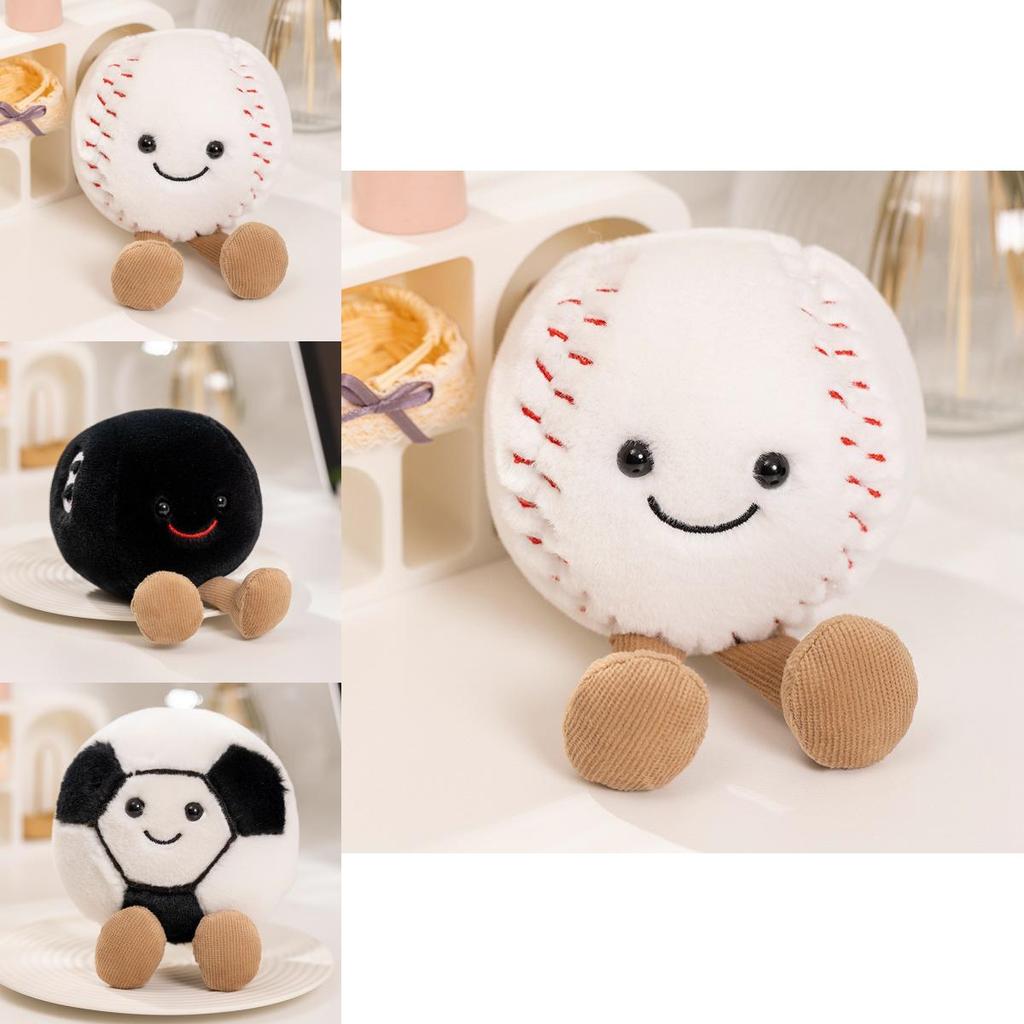 Entzückende Plüschtier-Sportpuppen für Fußball, Basketball, Baseball und Tennislustige Geschenke