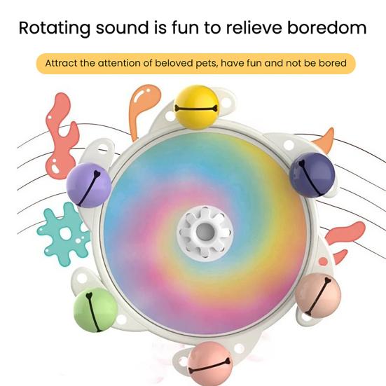 Parrots Spinner Rattle Parakeets Interactive Colorful Toy Wheel Budgerigar Nibble Toy with Rotating Function Birdcage Toy