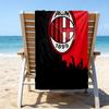 Milan Football club Printed Beach Towel, Super Soft Microfiber, Perfect Gift Birthday, for Pool, Beach, Travel, for family and friends