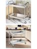 Stainless Steel Restaurant & Hotel Serving Trolley - Mobile Dining, Dessert, Bar, Busboy Cart