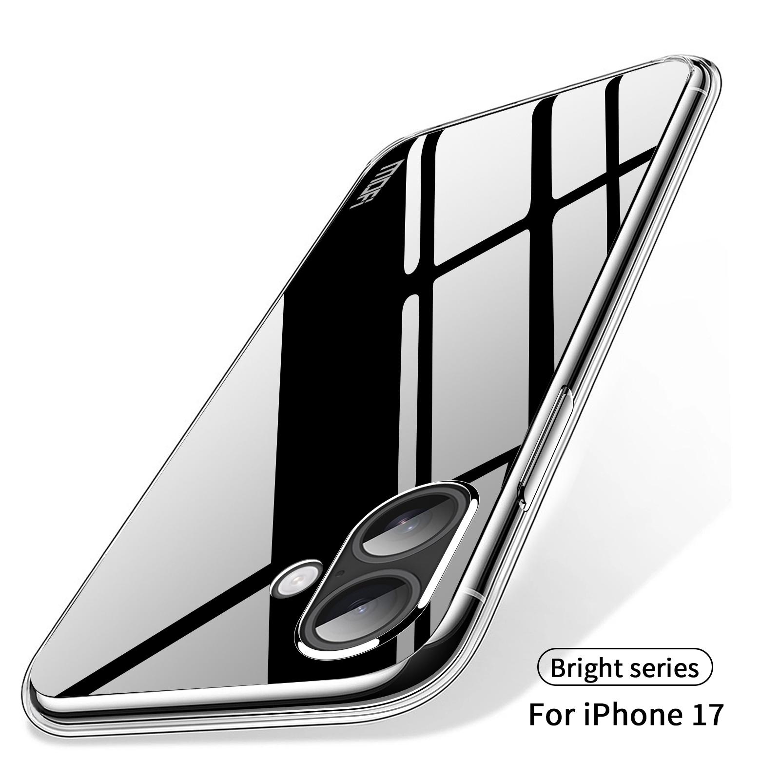 

For iPhone 17 Clear Phone Case MOFI Ultra-Thin TPU Phone Back Cover Transparent