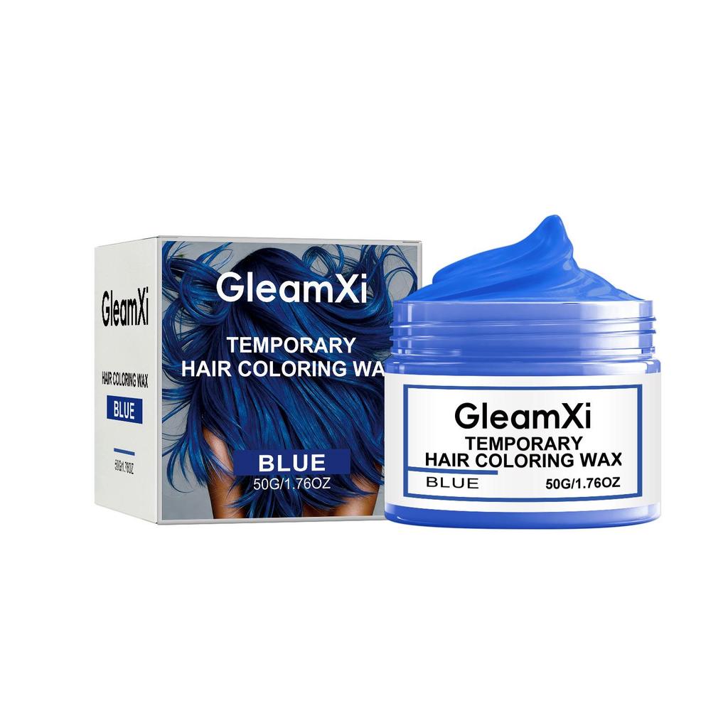 GleamXi Blue Temporary Hair Dye - Natural, Smooth, Even Coverage, Shiny, Vibrant Color