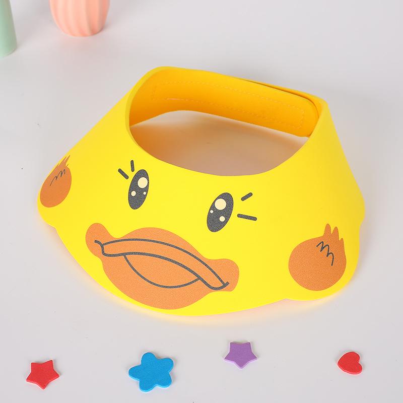 Dziecięcy Regulowany Kreskówkowy Kapelusz Szamponowy i Przeciwsłoneczny z Ochroną Uszu