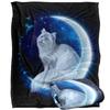 JQ Licensing En Silky Cat & Moon Supersoft Blanket